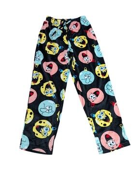SpongeBob Squarepants Women's Fleece Christmas Ornament Pajama Pants (Medium)